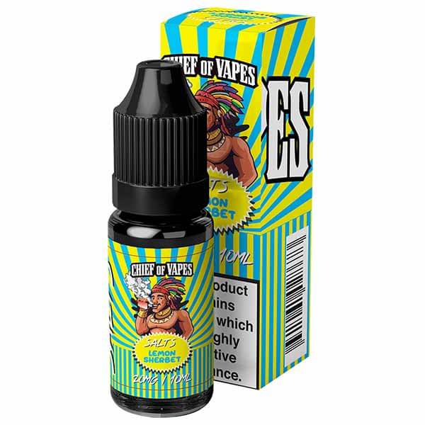 Chief of Vapes Salt - Lemon Sherbet - 10ml 20mg 50/50 – Pack of 10